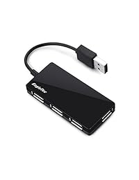 eagletec hub3639 USB 2.0, 4 Port Hub (Ultra Slim (Tamaño 9 mm), Negro
