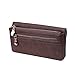 HDE Women's Leather Wallet Clutch Multi-Function Zippered Wristlet Purse