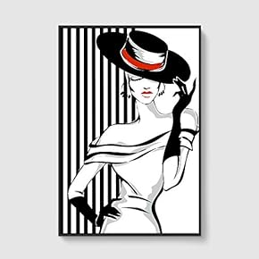 Framed Canvas Home Artwork Decoration Lines Art Canvas Wall Art for Living Room, Bedroom - 16x24 inches