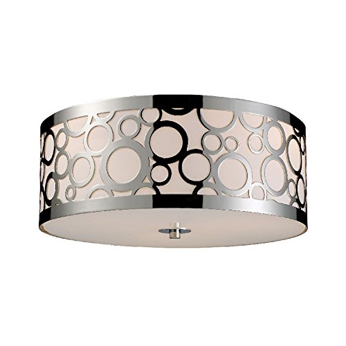 Elk Lighting 31024 3 Retrovia 3 Light Retro Flush Mount Ceiling