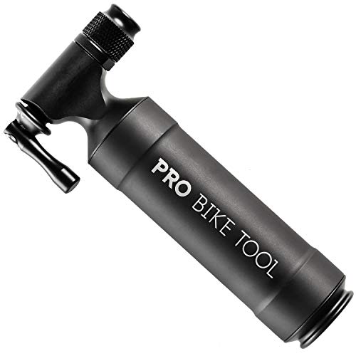 Pro Bike Tool CO2 Inflator with Cartridge Storage Canister - Quick, Easy and Safe - for Presta and Schrader - Bicycle Tire Pump for Road and Mountain Bikes - No CO2 Cartridges Included (Matte Black) - Thumbnail 5