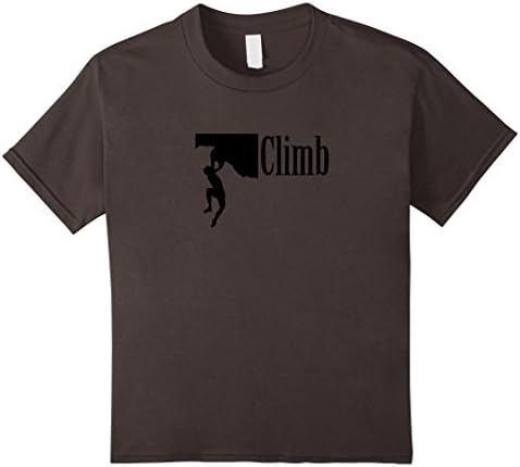 Kids Rock Climbing T-Shirt Simple, Great Way to Honor Climbing 8 Asphalt