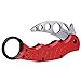 Supersecu® Outdoor Sport Tactical Folding Practice Trainer Training Knife Folded Pocket Knife 3 Color (Red)