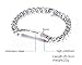 VEBE BLOOD THINNER- 8mm Surgical Steel Medical Alert ID Idenfication Chain Bracelets, Black Deep Engraving