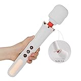 Handheld Wireless Wand Massager with Multi Powerful Speeds & Vibrating Frequencies, Electric USB Rechargeable Therapeutic Massage Stick for Sore Neck Shoulder Back, Soothing Aching Muscles, 13 Inch