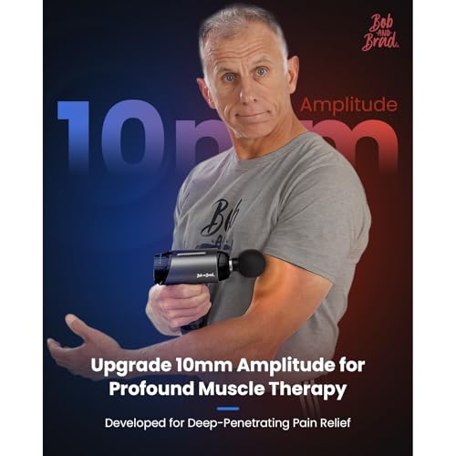 BOB AND BRAD Massage Gun with Heat Cold Thrapy, T2 Pro Massage Gun Deep Tissue Upgraded 4000mAh Battery, Percussion Muscle Massager for Athletes Recovery Pain Relief, Gifts for Men Women