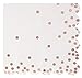 Juvale 72 Piece Confetti Disposable Dinnerware Set with Scalloped Paper Plates, Napkins, Cups for Rose Gold Party Supplies and Bridal Shower (Serves 24)
