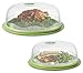 Ozeri INSTAVAC Ready-Serve Domed Food Storage Container, BPA-Free 4-Piece Nesting Set with Vacuum Seal