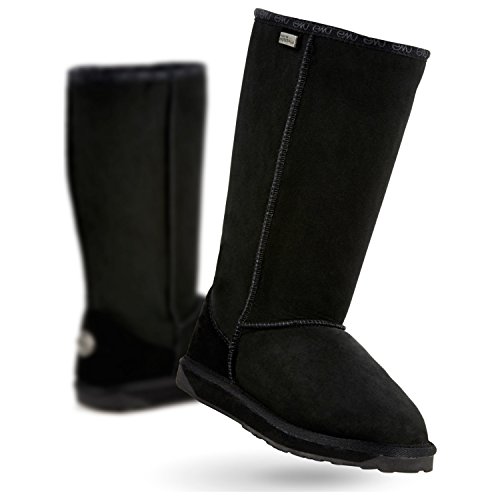 EMU Australia Womens Sheepskin Stinger Hi Boots - Black - 10