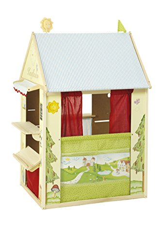 image for Roba Playhouse Combination Roles Play House for Kids Shop, Puppet Thea