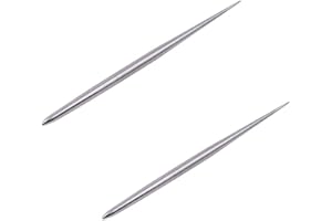 Evwoge Stainless Steel Needles Detail Tool for Pottery Modeling Carving Clay Sculpture Ceramics Tools Pack of 2