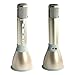 Tagital Wireless Bluetooth Karaoke Microphone, with Built in Speaker- Handheld, Portable KTV Player for Singing Anytime Anywhere for iPhone, Android Phones and Tablet (Gold)