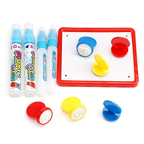 Large Water Drawing Mat for Kids Aqua Magic Water Doodle Drawing Mat Mess-Free, Non-Toxic, Eco-Friendly, Reusable 59 Inches x 35 Inches Includes Drawing Guide, Stencils - Thumbnail 4