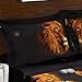 Bednlinens Luxury 4 Piece Sheet Set 3d Lion Pride Print King Size Black/Brown (LIONPRIDE-Y15)