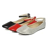 Nova Utopia Women's Classic Ankle Strap Ballet Flats
