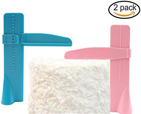 Cake Scraper Smoother, Adjustable 2 Pack Fondant Cake Edge Mousse DIY Cake Cream Mold Baking Decorating Polisher Tooles With Silicone Spatula