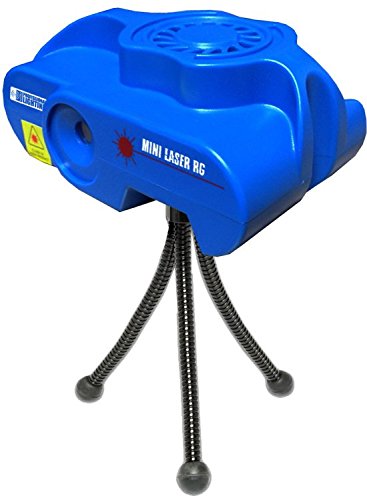 Mini Laser Light Show - Red and Green Lasers - Sound Active - Stage Light for DJ Party or Night Club Laser Light Show