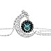 Linsh Moon zodiac constellation Necklace Pendant Hollow Out Charm Necklace Glass Dome Time Gems Jewelry for Womens Girls(Taurus)