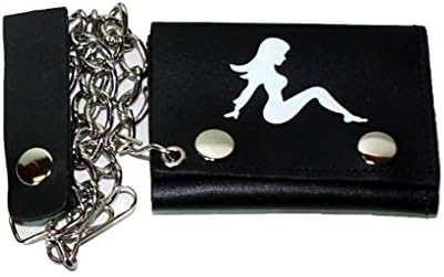 Top Bull Leather Chain Wallet "The Lady in White"