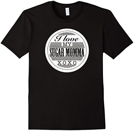 Men's I Love  My Sugar Momma, Humorous T-Shirts And Gifts For Men 2XL Black