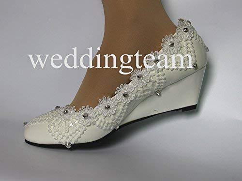 white bridesmaid shoes