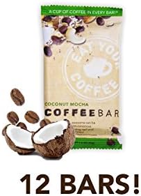 Eat Your Coffee Energy Bar, Coconut Mocha, Organic, Vegan, Gluten Free, 12 Count