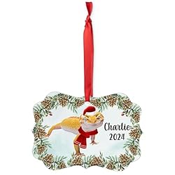Smiley Leopard Gecko Christmas Ornament 2024