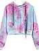NarZhou Women Teen Girls Cotton Cute Crop Top Croptop Printed Hoodie Pullover Top Sweatshirt