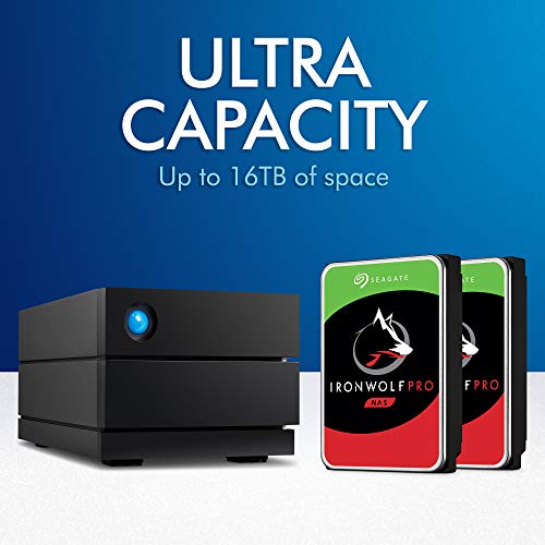 image for LaCie 2big RAID 4TB External Hard Drive Desktop HDD - Thunderbolt 3 US