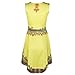 Lookatool Women Vintage Traditional African Dress O-Neck Sleeveless Party Dress (XL, Yellow)