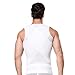 Hanerdun- Mens Slimming Body Shaper Shirt With Zipper Abs Abdomen Slim,White,Small