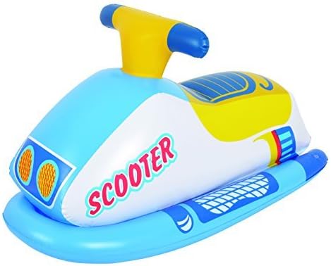 Balance Living Inflatable Scooter Rider Pool Toy (31”L x 13”W) - Blue