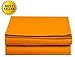 Luxury Flat Sheet on Amazon Elegant Comfort Wrinkle-Free 1500 Premier Hotel Quality 1-Piece Flat Sheet, Twin/Twin XL Size, Vibrant Orange