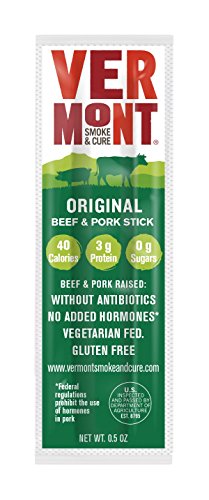 Vermont Smoke & Cure Mini Meat Sticks, Cracked Pepper Beef/Pork, 96 Count