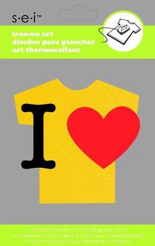 Sew Easy Industries 1-Sheet 'I Heart' Transfer, 3 by 2-Inch