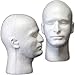 Male White Color Manikin Head Model Wig Glasses Stand Styrofoam Foam Mannequin Hat Display Stand
