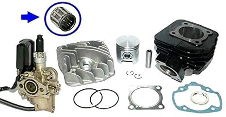 Unbranded 70cc Sport Zylinder KIT Kopf VERGASER 12mm für Peugeot SPEEDFIGHT 2 II Squab Zylinderkit