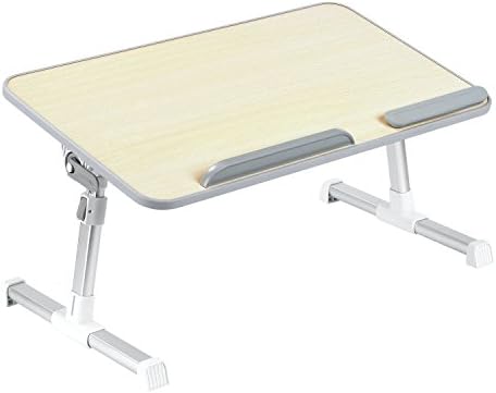 Laptop Bed Tray Minitable Quality Adjustable Portable Standing Desk, Foldable Sofa Breakfast Table, Notebook Stand Reading Holder for Couch Floor