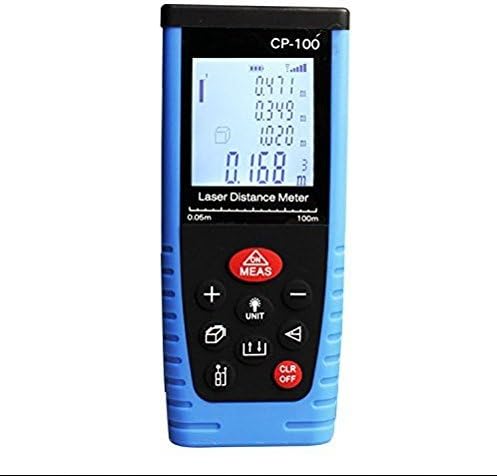 Laser Distance Measurer, FOLOTE 100m/382ft Handheld Digital Meter Measuring Tape Range Finder Tool with Mtr/in/ft and 1.6" Backlit Display - 10 Measurement Date Storage