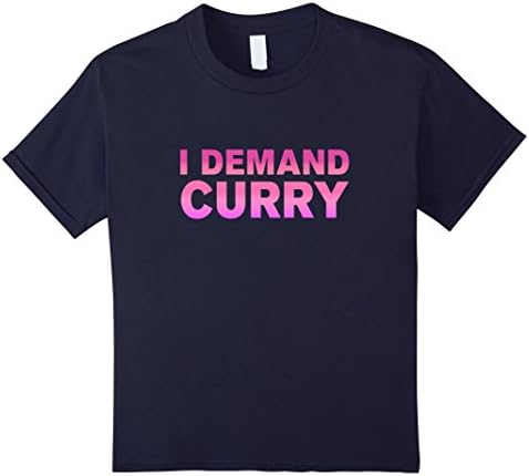 Kids I demand curry shirt 4 Navy