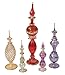 CraftsOfEgypt Genie Blown Glass Potion Potions Decorative Miniature Decorative Egyptian Perfume Bottles Mix Set of 5pc
