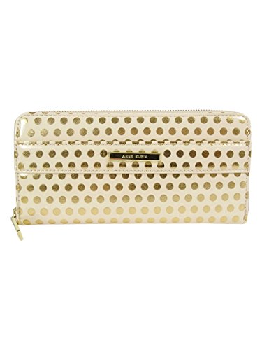 Anne Klein Time To Indulge Zip Around Wallet, Gold/Multi, One Size