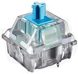 BHY 3Pin Blue Switch Clear Keyboard Switch with Keychain for Mechanical Keyboard