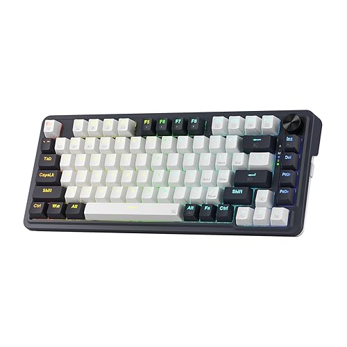 Redragon K673 PRO 75% Kabellose Gasket RGB Tastatur 3 Modi 81 Tasten