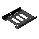 Sienoc 2.5" to 3.5" SSD / HDD Adapter Bracket Mounting Kit Bracket Dock Hard Drive Holder Color Black