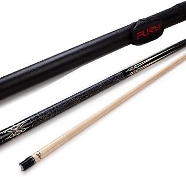 XY 1/2 Jointed Maple Wood Billiard/Pool cue Fury Pool Cue Stick 12.75mm+DL13 , daffodil