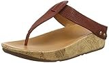 FitFlop Women's Ibiza Cork Flip Flop, Dark Tan, 7 M US