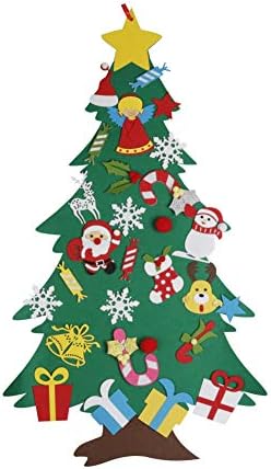 Felt Christmas Tree Environmentally Friendly Children's Stereo Festival Ornaments New Year Home Party Door Wall Decor Xmas Gifts