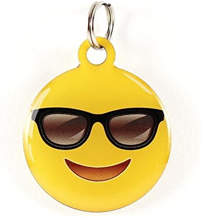 Amazon Com Dynotag Web Enabled Super Pet Id Smart Tag With Dynoiq Lifetime Recovery Service Play Series Round Cool Shades Pet Supplies
