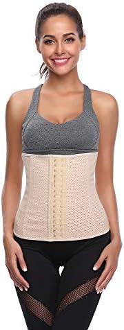 ZL Magic Breathable Latex Corset Waist Training Cincher for Women 9 Steel Bone Tummy Controls Sport Workout Shaperwear